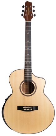 Craftine Grand Auditorium Style Electro-Acoustic Guitar - Spruce Top, Mahagony Back & Sides